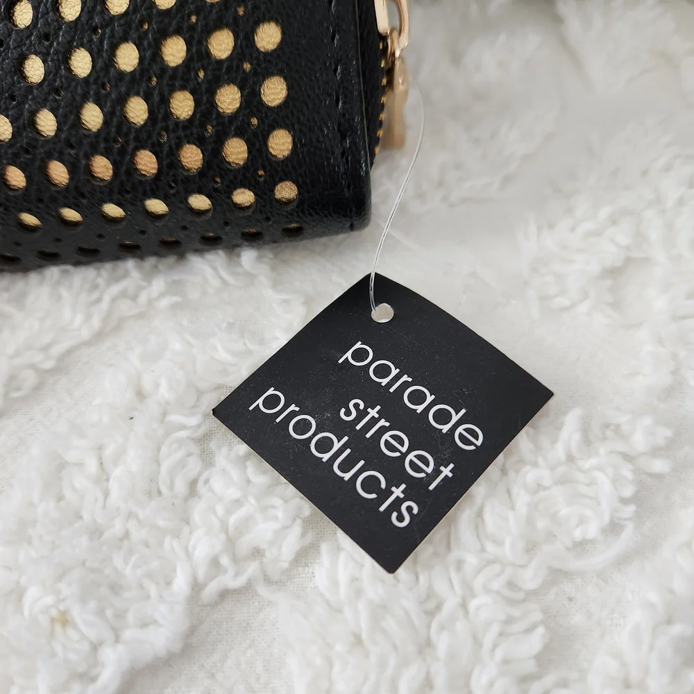 NWT Black and Gold Studded Wallet